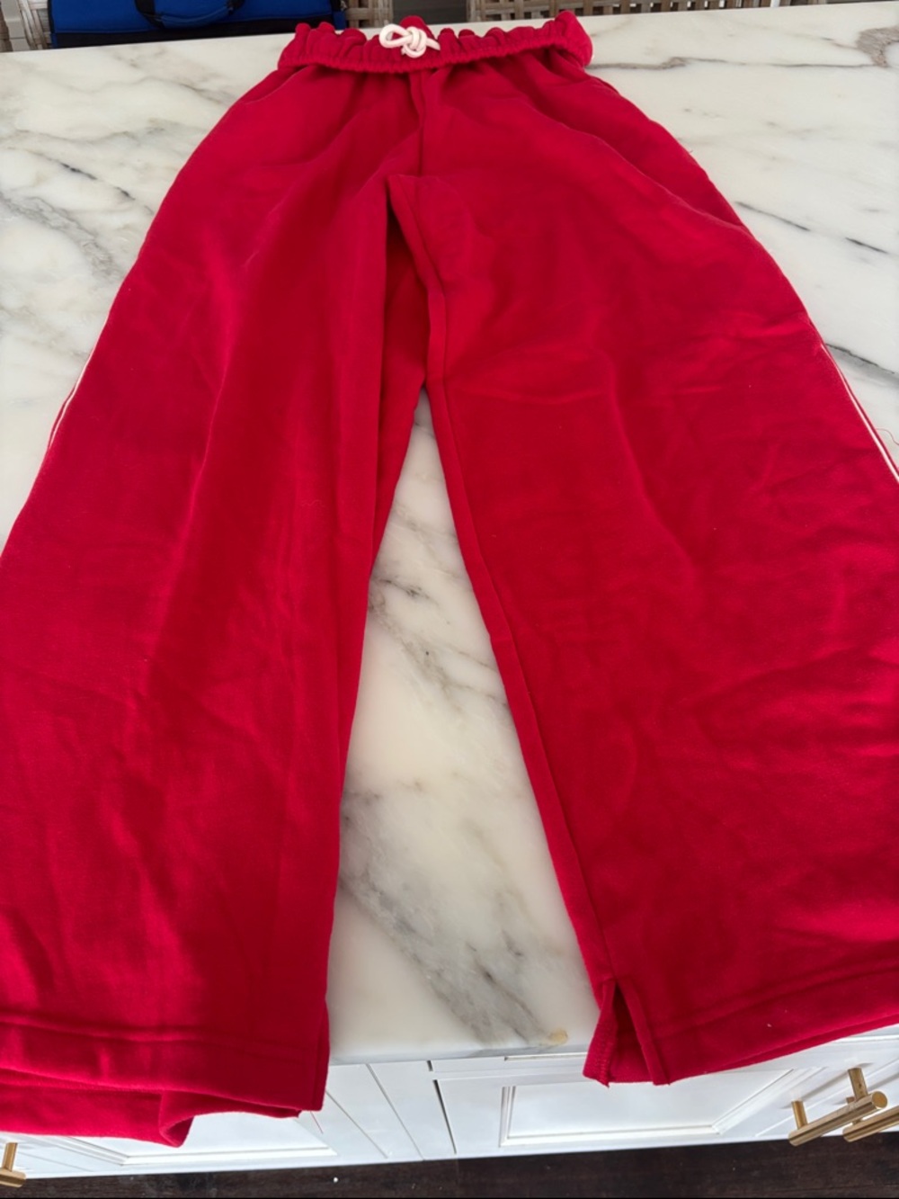 Urban Outfitters Bright Red Wide-Leg Joggers